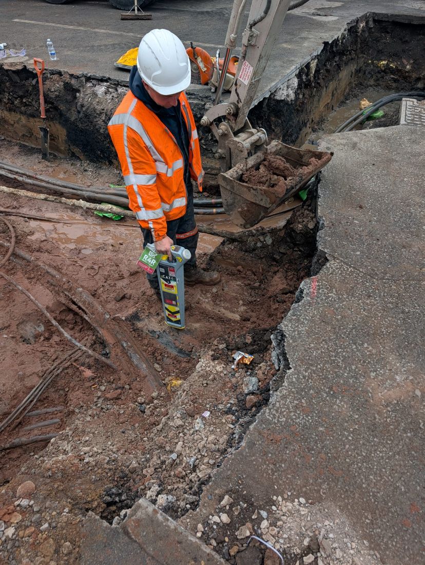 C.A.T and Genny equipment in use on site